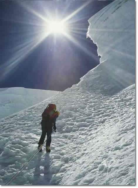 Descenso del Tocllaraju, Cordillera Blanca, PerÃº