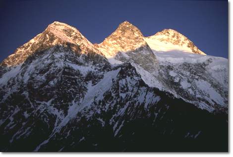 Las tres cimas del Broad Peak