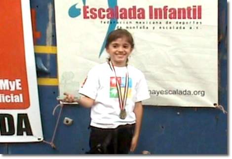 Daniela GarcÃ­a RodrÃ­guez del Campo. Campeona CategorÃ­a Menor B, 2007