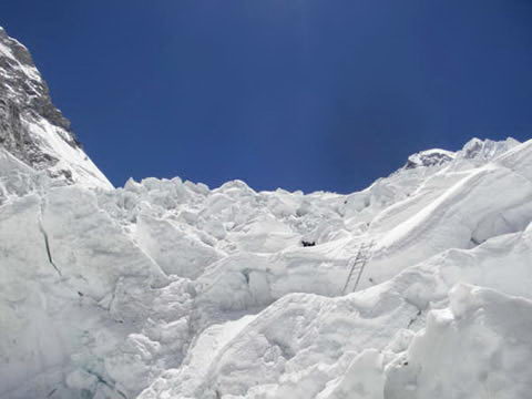 La Cascada del Khumbu. Foto: Alejandro Aguilar