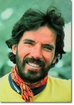 Oscar Cadiach en 1985, despuÃ©s de haber escalado el Everest