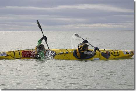 Una prÃ¡ctica en el kayak antes de la competencia.