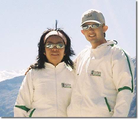 Patricia Conde y Eduardo Izquierdo en la Cordillera blanca, PerÃº