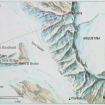 Mapa general de la zona. Fitz Roy y el grupo del Cerro Torre.