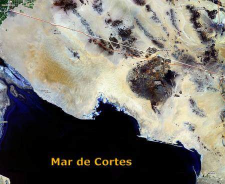 Mapa del Desierto de Altar. Foto: HÃ©ctor BarrÃ³n