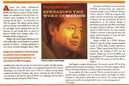 Carlos Rangel: spreading the word in Mexico