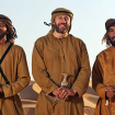 Los tres exploradores que cruzaron el desierto de Rub' al Khali. Fotografías cortesía del sitio de la expedición.