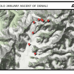 Mapa del progreso de Lonnie Dupre en el Denali