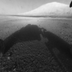Curiosity sobre la superficie del planeta Marte.