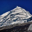 La cumbre norte del Huascarán desde el suroeste. Foto: Carlos Rangel